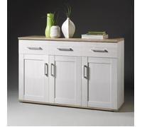 Stella Trading ROMANCE Commode en mélèze de Sibiu / chêne San Remo - armoire de style campagnard avec beaucoup d'espace de rangement pour votre salon - 93 x 100 x 45 cm (L/H/P)