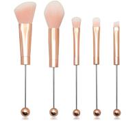 Bahwphry 5 PièCes Pinceaux de Maquillage PerléS Perles de Silicone Maquillage à RéAliser Soi-MêMe Pinceaux CosméTiques Kit de Pinceaux PerléS pour Bricolage