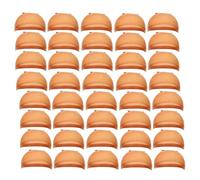 Bahwphry Bonnet de Perruque HD, Bonnet de Bas, Bonnet de Perruque Transparent, Bonnet en Nylon Fin, Couvre-TêTe Pratique Multifonctionnel, Marron, 40 PièCes