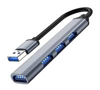 Bahwphry Hub répartiteur USB 4 ports USB vers USB 3.0 Adaptateur USB Plusieurs ports Adaptateur d'alimentation