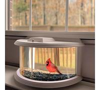 BAIAPEY in Window Bird Feeders for Viewing - 180° Clear View Bird Feeder, Durable, Elegant, Fits Windows 27-35" Wide, for Bird Watching-Bring Joy to Your Home