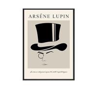 Baibexing Affiche Vintage Moderne D'Arsène Lupin, Peinture Sur Toile Abstraite Géométrique Bauhaus, Art Mural, Images Imprimées, Décoration De Chambre À Coucher, A5 21X30Cm Sans Cadre