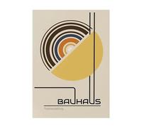Baibexing Affiches Et Impressions Sur Toile Abstraites De Style Bauhaus, Lignes Géométriques, Art Mural Nordique, Images Pour Décoration De Salon A10 30X40Cm Sans Cadre