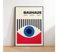 Baibexing Impression Sur Toile Moderne Abstraite Géométrique Bauhaus Eye Wall Art Peinture Affiche Image Pour Salon Décoration De La Maison 21X30Cm Sans Cadre