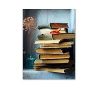 Baibexing Livres De Rêve Fantastiques, Paysage Coloré, Peinture Sur Toile, Affiche Et Impressions, Images D'Art Mural Pour Bibliothèque, Bureau, Décoration D'Intérieur, Format A8 40X50Cm Sans Cadre