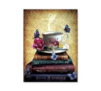 Baibexing Livres De Rêve Fantastiques, Paysage Coloré, Peinture Sur Toile, Affiche Et Impressions, Images D'Art Mural Pour Bibliothèque, Bureau, Décoration D'Intérieur, A11 30X40Cm Sans Cadre
