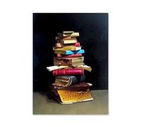 Baibexing Livres De Rêve Fantastiques, Paysage Coloré, Peinture Sur Toile, Affiche Et Impressions, Images D'Art Mural Pour Bibliothèque, Bureau, Décoration D'Intérieur, Format A7 30X40Cm Sans Cadre