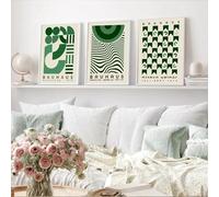 Baibexing Lot De 3 Affiches Murales Géométriques Bauhaus Neutres Et Minimalistes Du Milieu Du Siècle Pour Décoration De Salon Et De Maison 40X50Cmx3Pcs Sans Cadre