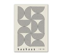 Baibexing Peinture Murale Abstraite Bauhaus Avec Lignes Géométriques, Affiche Imprimée, Décoration Pour La Maison, La Chambre À Coucher, Le Salon, Format A10 30X40Cm Sans Cadre