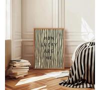 Baibexing « Quelle Chance Avons-Nous ? » Toile Rayée, Affiche Murale, Impression, Image Pour Décoration D'Intérieur, Format A17 40X60Cm Sans Cadre