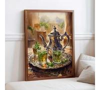 Baibexing Tableaux Sur Toile De Théières Vintage, Affiches Et Impressions D'Art Mural Pour La Décoration Du Salon Et De La Maison 40X60Cm Sans Cadre