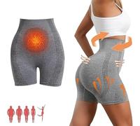 Baicloud Micro Vibration Massage Module Silicone Fibre Fiber Repair Shaping Shorts, Shorts Confortables Et Respirants (Gris,M)