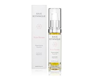 Baie Botanique Professionnel Huile Faciale Anti-âge 30ml - Rose Absolue, Rose Musquée, Camélia, Bourrache, Framboise, Onagre, Abyssinienne & Huile d’Amla - Naturel a 100%, Biologique a 90%