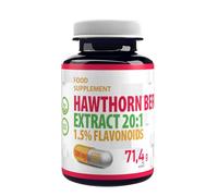 Baie d'aubépine (Hawthorn Berry) 10,000mg équivalent (500mg d'extrait 20:1) 120 gélules végétaliennes, 1,5% de flavonoïdes, testé par un laboratoire indépendant
