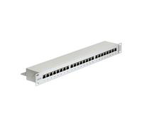 Baie de Branchements DeLOCK 43300 1U 24 ports RJ-45, montage rack 1U, 483mm x 44mm x 109mm, gris, code SH 85371098