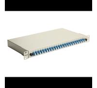 Baie de brassage fibre optique Equip 337211 1U 19" connecteurs LC UPC OS2 gris montage rack 485x43.5x240mm