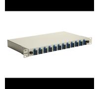 Baie de brassage fibre optique Equip 337301 1U 19" connecteurs SC OS2 monomode gris 485x43.5x240mm