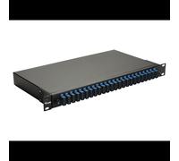 Baie de brassage fibre optique Equip 337310 1U 19" connecteurs SC OS2 monomode noir 485x43.5x240mm