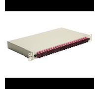 Baie de brassage fibre optique Equip 337315 1U 19" connecteurs SC OM4 multimode gris 485x43.5x240mm