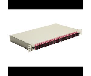 Baie de brassage fibre optique Equip 337315 1U 19" connecteurs SC OM4 multimode gris 485x43.5x240mm