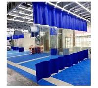 Baie de lavage industrielle robuste - 2,2 x 4 m - Solution de lavage de voiture et séparateur de garage étanche pour équipement lourd et utilisation industrielle durable