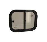 Baie réversible coulissante : 400 x 300 noire