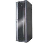 Baie serveur 42U - MARQUE - 600x800 - Porte vitrée - 4 ventilateurs - Montée