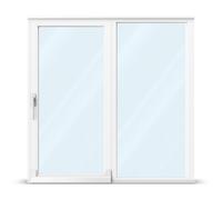 Baie vitrée 3m prix, baie soulevante-coulissante, pvc, IDEAL 4000, blanc, 2 vantaux, 3000 x 2010 mm, configuration personnalisée