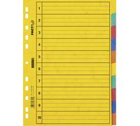 Baier Schneider & File Index File Page Dividers 10-Part Pressspankarton, Bla