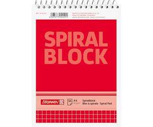 Baier schneider &bloc-notes, spiralisiert staufen bloc-notes à spirale de 70 g/m ² format a6 50 feuilles