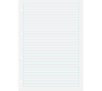 Baier & Schneider Classeur à anneaux 4 compartiments lignés Blanc Format A4 70 g/m²