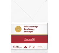 Baier schneider &enveloppe b 6, 12,5 x 17,6 cm-blanc-gommées en papier 80 g/m ², 10 umschläg