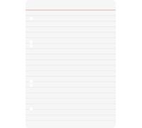 Baier schneider-insert ringbucheinlage &classeur, format a5, 70 g/m ²-plusieurs-feuilles lignées-couleur: blanc - 100 blat