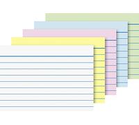 Baier schneider karteikarte &karteikarton, 180 g/m ², a8 orientation paysage-ligné-plusieurs coloris
