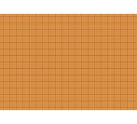 Baier schneider karteikarton &fiches unies 180 g/m ², quadrillé a7 orientation paysage (orange)