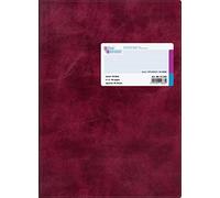 Baier & Schneider livre d'affaires, couverture, flexible, en plastique, rouge, carreaux, A4, 210 x 297 mm, 96