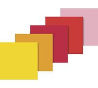 Baier schneider &- papier de soie - 50 x 70 cm-couleur: rouge/5 coloris - 10 feuilles