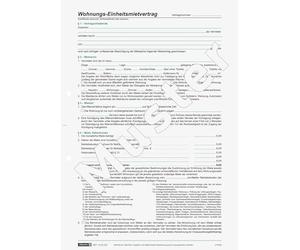 Baier & Schneider traité formulaire de location Unité Location, A4, 4 Feuilles