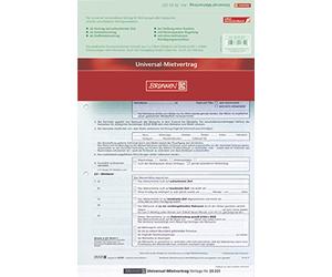 Baier & Schneider traité formulaire Location universel, autocopiant, abheftlochung avant