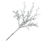 Baies artificielles esthétiques avec finition scintillante qui complètent parfaitement votre thème de Noël (argenté)