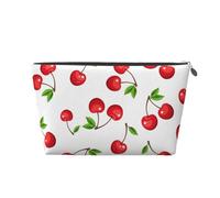 Baies de Cerises Rouges, Trousse de Toilette Trousse de Maquillage Sac à cosmétiques Trousse de Toilette de Voyage Portable