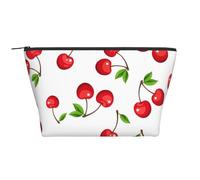 Baies de Cerises Rouges, Trousse de Toilette Trousse de Maquillage Sac à cosmétiques Trousse de Toilette de Voyage Portable
