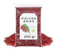 Baies Roses Entières 200g | Avec un Arôme Délicat et une Saveur Fruitée et Épicée, Idéales pour Cuisine, Assaisonnements et Décoration