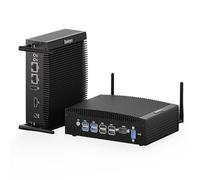Baieyu Mini PC Industriel fanless équipé de Core i5-8260U 16GB RAM DDR4 256GB SSD, Mini PC Windows 11 Pro/Linux Mini PC Industriel 2 écrans HD 4K, Double RS232 COM PC fanless
