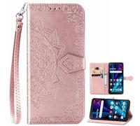BaiFu Coque Portefeuille pour Motorola Edge 60 Pro avec Porte-Cartes et Bracelet, Housse à Magnétique pour Motorola Edge 60 Pro Etui pour Femme-08