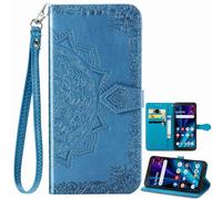 BaiFu Coque Portefeuille pour Sharp Aquos sense7 avec Porte-Cartes et Bracelet, Housse à Magnétique pour Sharp Aquos sense7 Etui pour Femme-11