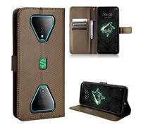 BaiFu Coque pour Black Shark 3 Étui à Rabat en Cuir Flip Cover Magnétique Anti-Choc avec Fonction Stand Etuis Compatible avec Black Shark 3, Diamant02