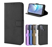 BaiFu Coque pour Moto G50 Étui à Rabat en Cuir Flip Cover Magnétique Anti-Choc avec Fonction Stand Etuis Compatible avec Moto G50, Diamant01