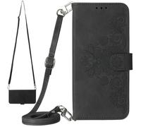 BaiFu Coque pour Oppo A5x 5G avec Lanyard, Fentes pour Cartes, Support et Dragonne Etui avec Oppo A5x 5G-Noir