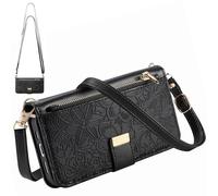 BaiFu Coque pour Realme C53 pour Femmes, 6 Porte-Cartes, Support intégré, dragonne, Étui Portefeuille pour Realme C53-Noir